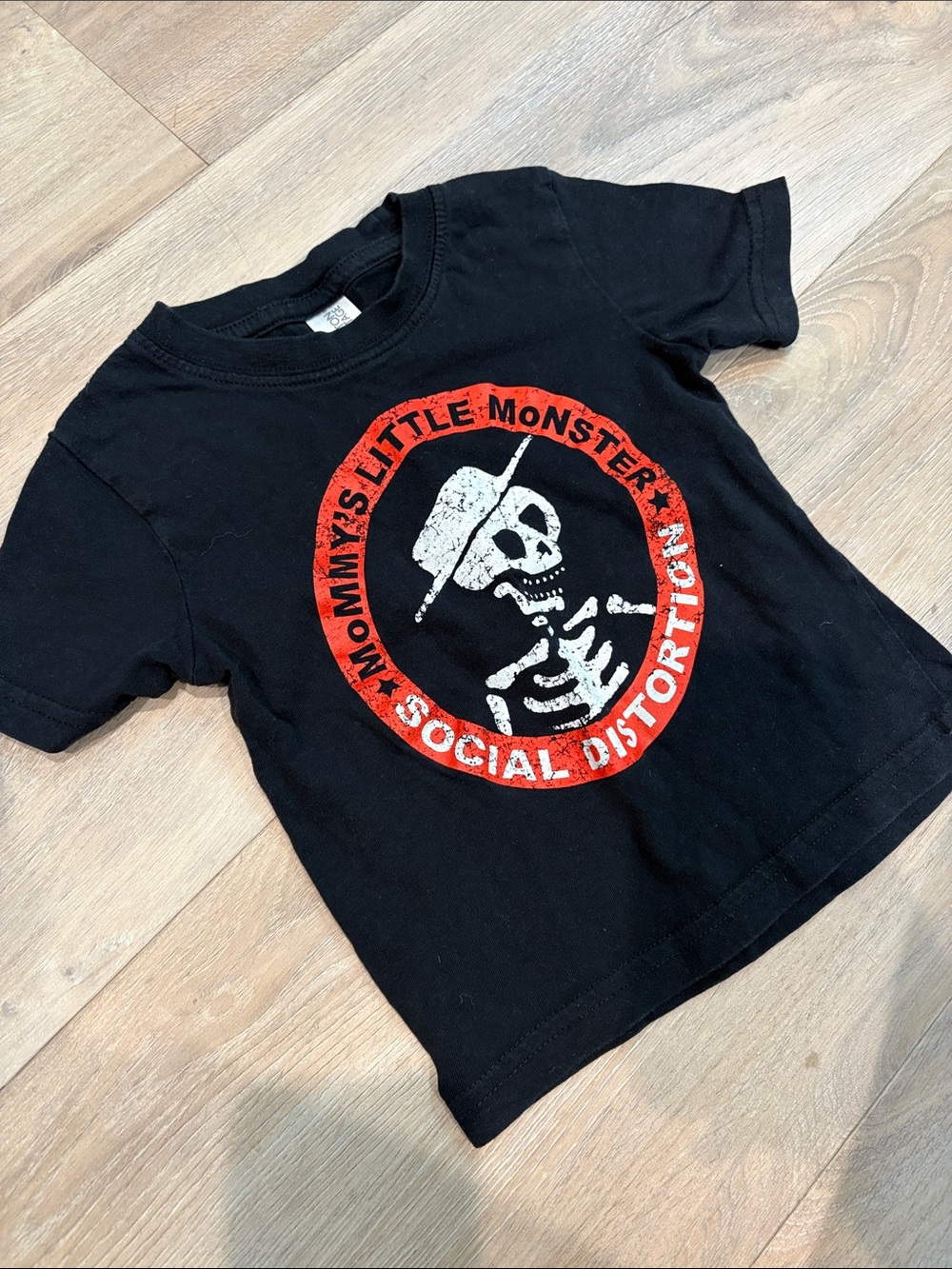 Black Kids' Social Distortion Graphic Tee